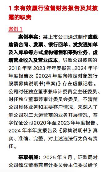独董履职失责警示录:广道数字造假案,安秀梅、王洋接连受罚;监管零容忍态度凸显。 股票财经 独董履职失责警示录:广道数字造假案,安秀梅、王洋接连受罚;监管零容忍态度凸显。 股票财经