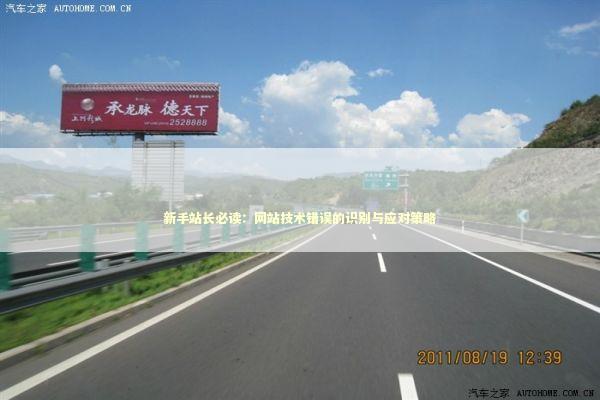 新手站长必读：网站技术错误的识别与应对策略 IT技术